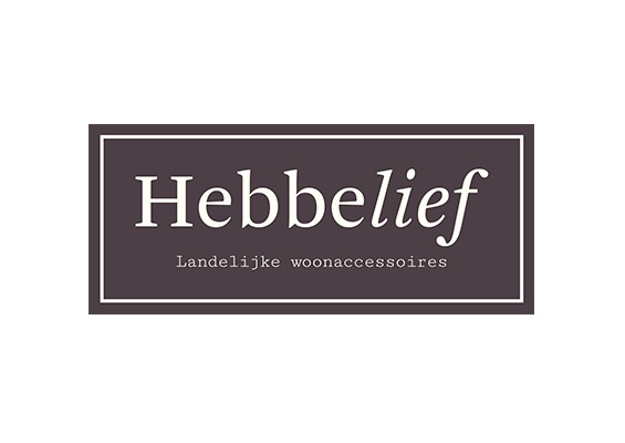 hebbelief logo label woonaccessoires