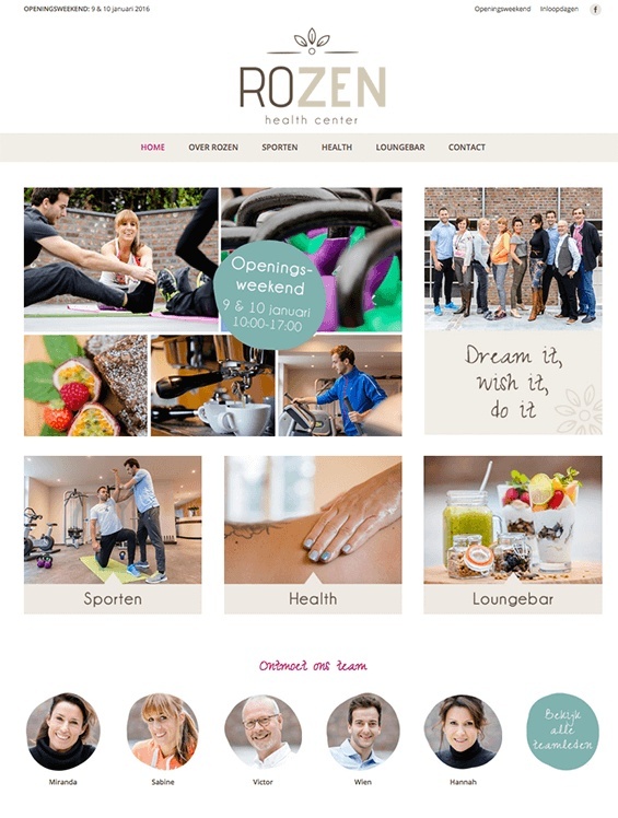 robina design webdesign rozen health center