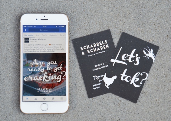 scharrels en scharen branding facebook website robina design