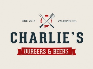 Charlies burgers beers logo branding marketing